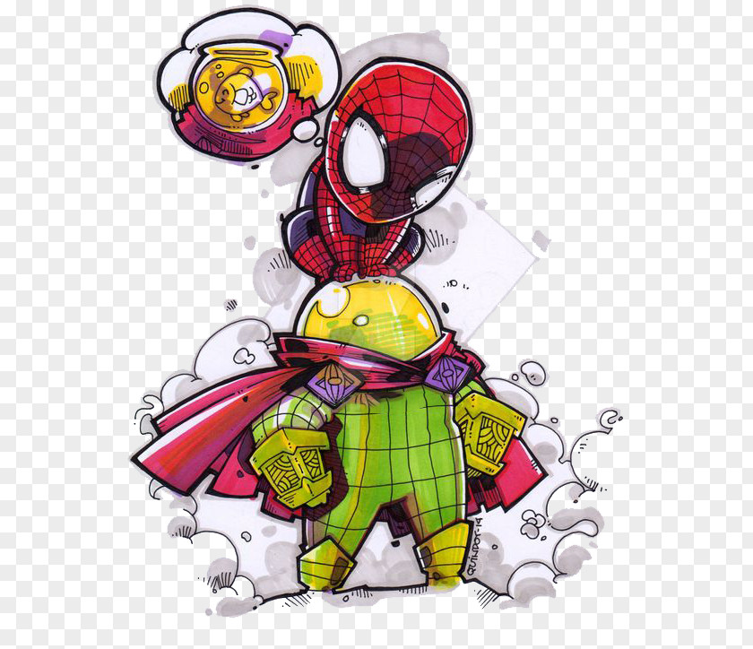 Q Version Of Spider-Man Gwen Stacy Ant-Man Hulk Sandman PNG