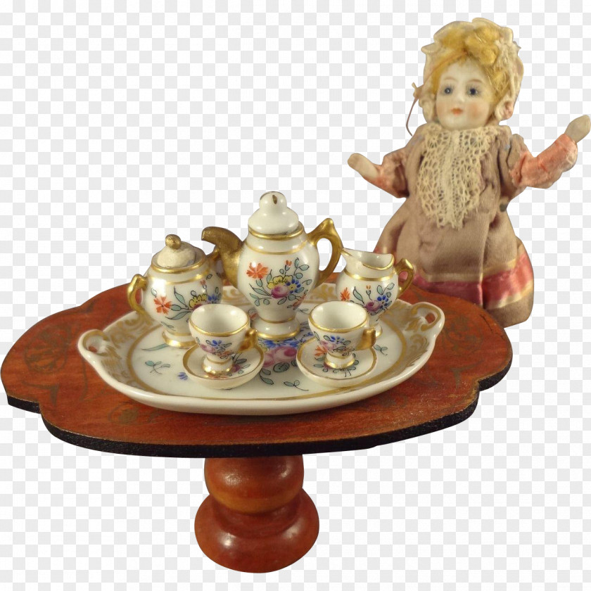 Doll Porcelain Bisque Tea Set Ruby Lane PNG