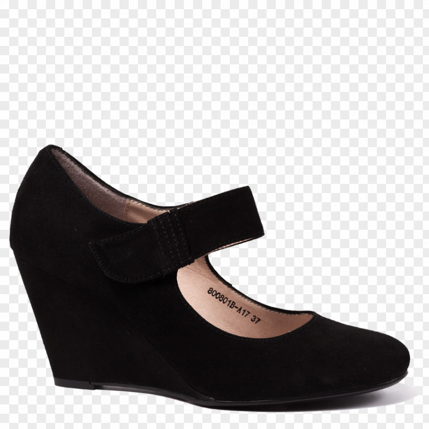 Suede Shoe Walking Black M PNG
