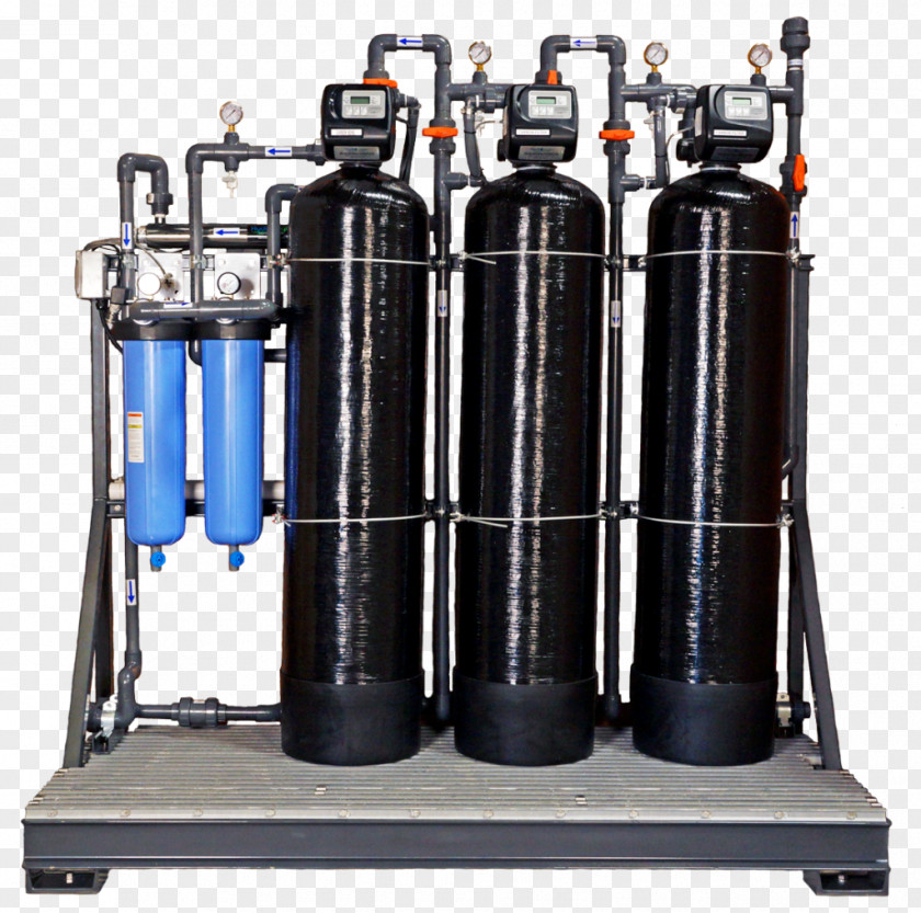 Water Efficiency Cylinder Machine Product PNG