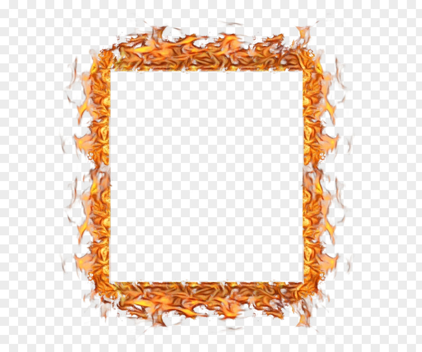 Picture Frame Orange PNG