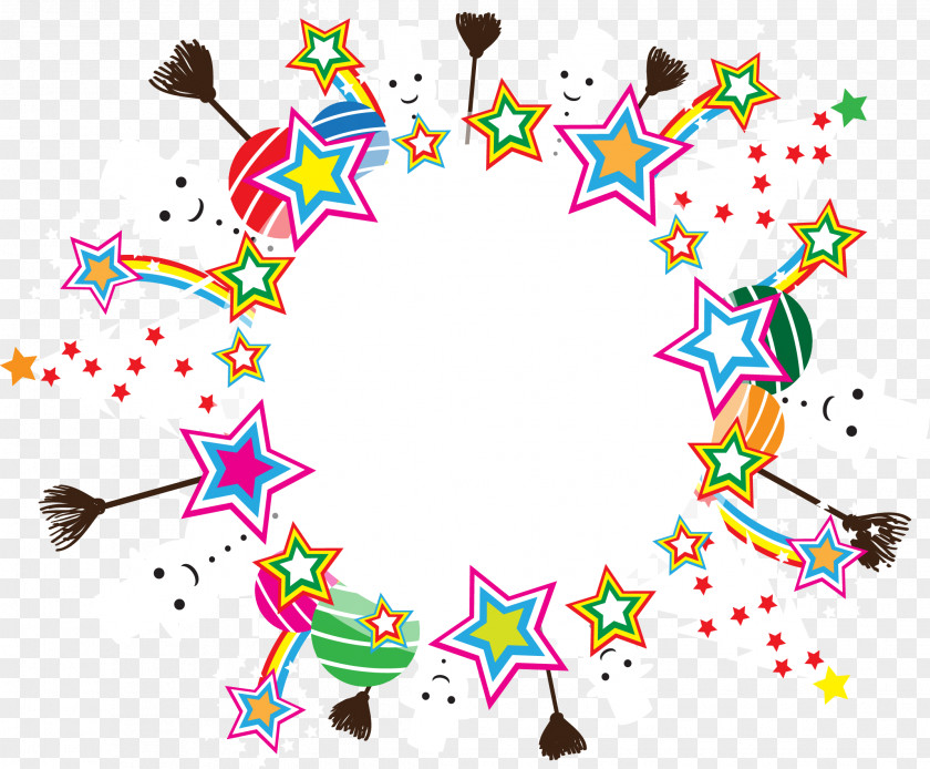 Colorful Stars Graphic Design Clip Art PNG