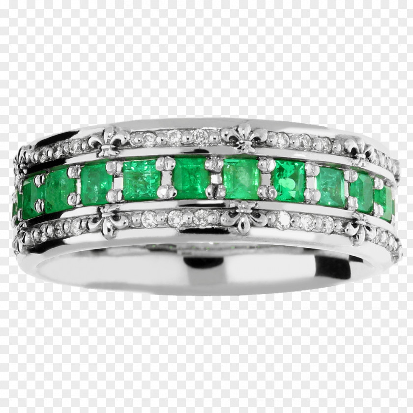 Emerald Ring Gold Brilliant Sapphire PNG