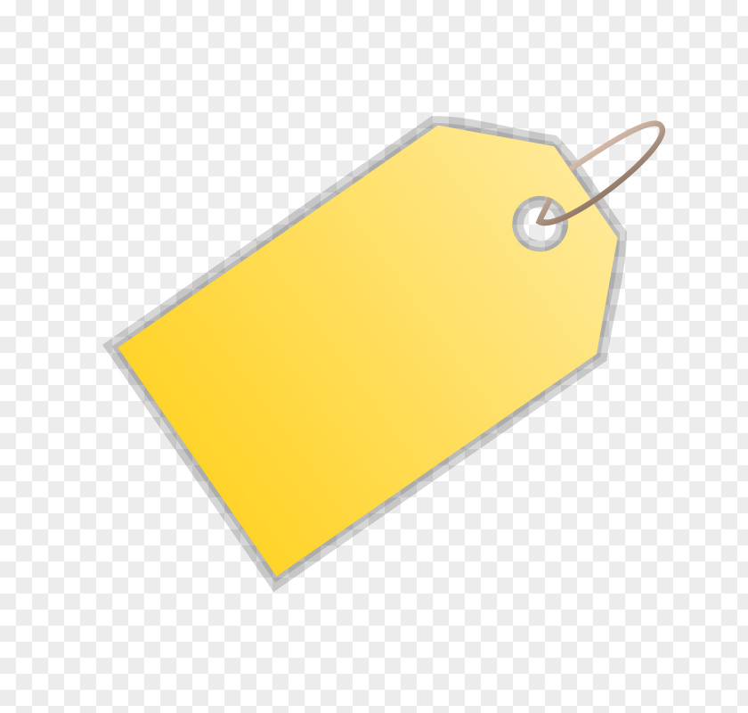 Paper Yellow Price Tag Art Clip PNG