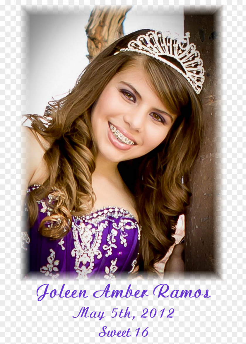 Quince Años Headpiece Blond Brown Hair Photograph PNG