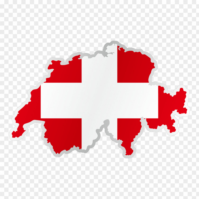 Vector Flag Crosses Swiss Of Switzerland Map Austria PNG