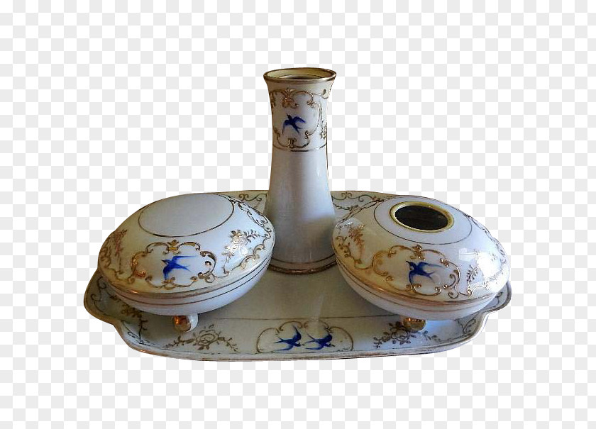 Hand-painted Birds Ceramic Porcelain Pottery Vase Tableware PNG