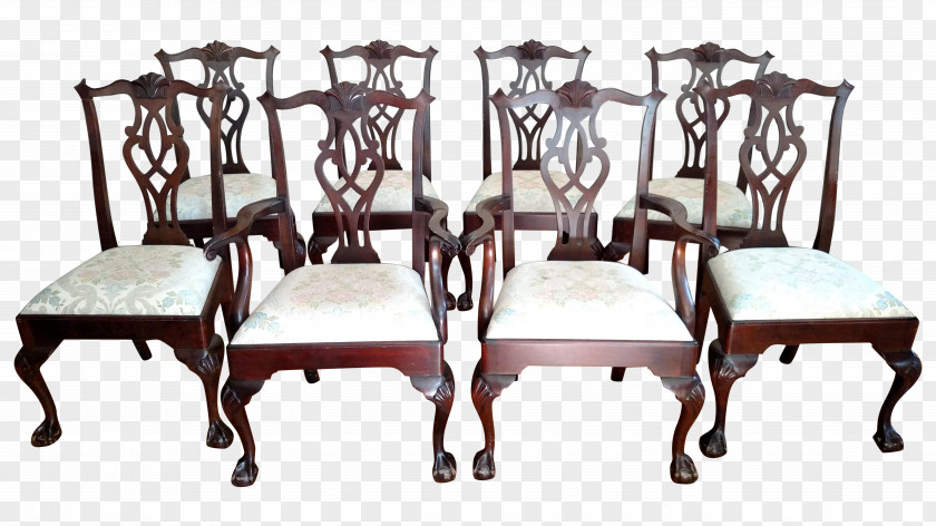 Mahogany Chair Table Antique PNG