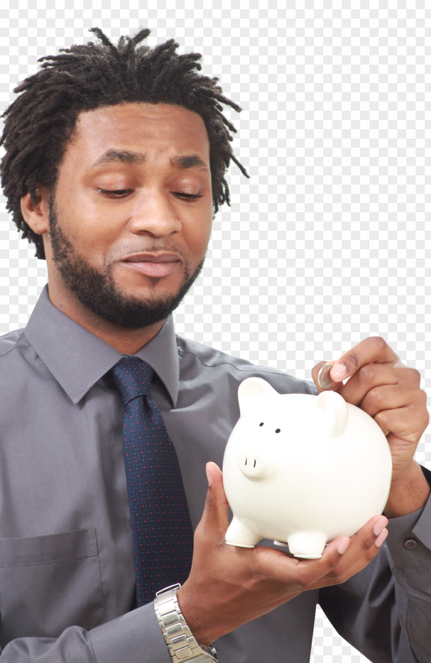 Male Hand Putting Coin Into A Piggy Bank Money PNG