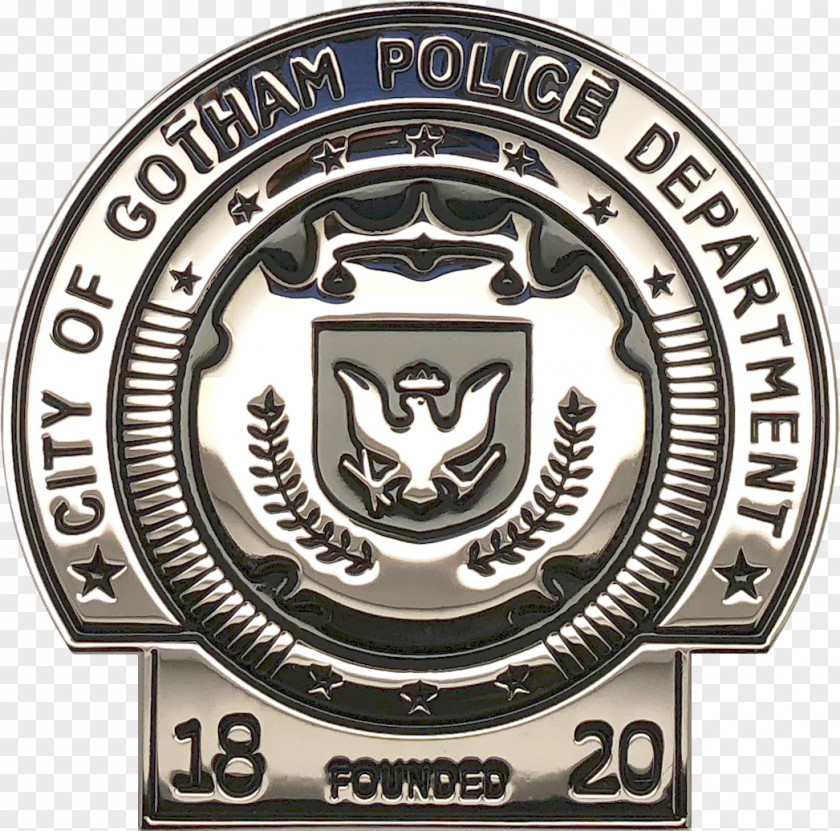 Police Badge Officer Gotham City Department Detective PNG