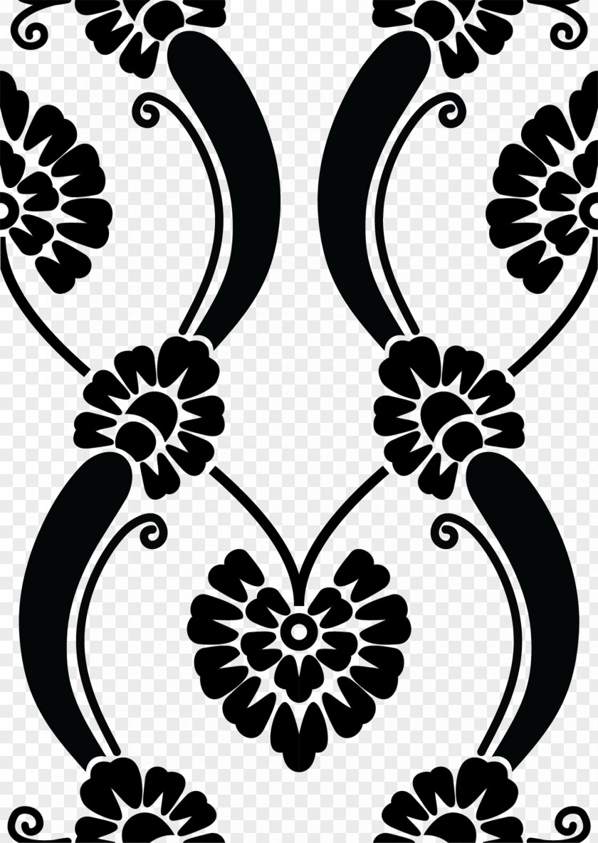 Fairy Pattern Stencil Paper Motif PNG