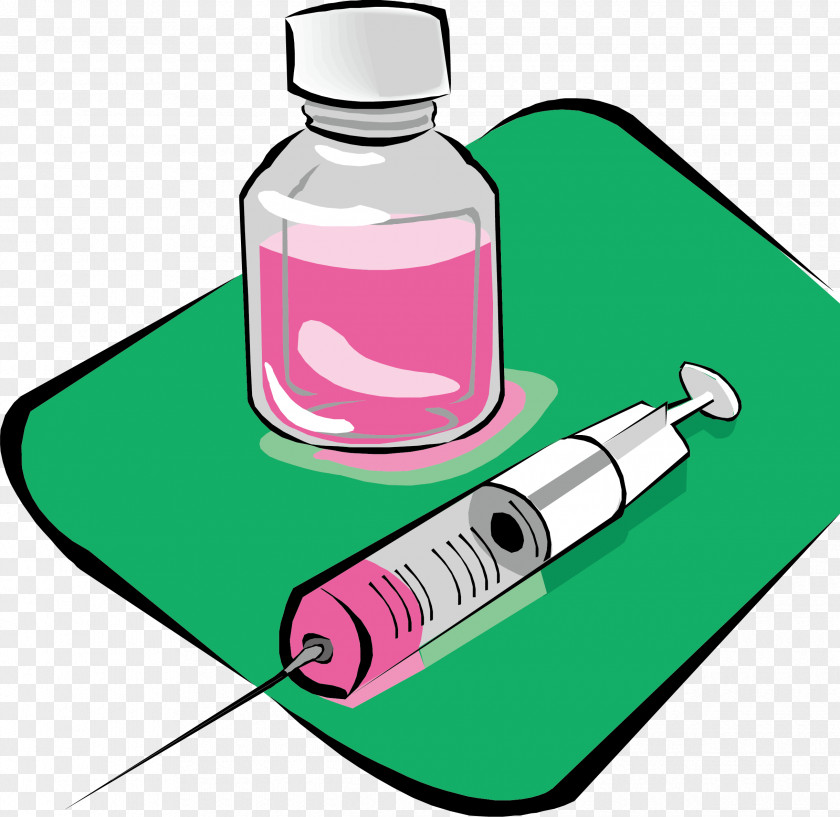 Medical Syringe Sewing Needle Drawing PNG