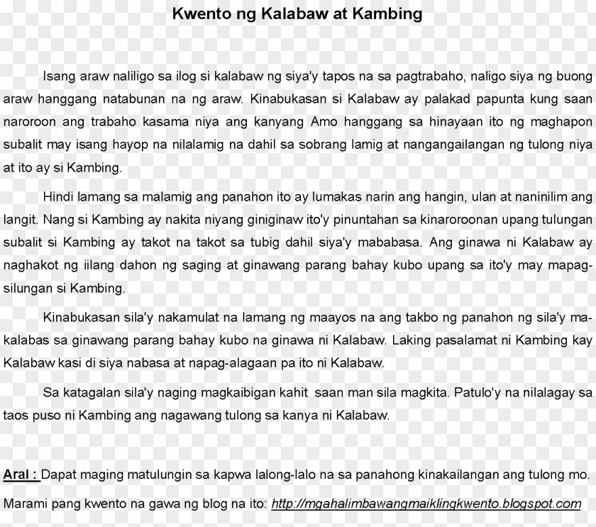 Nipa Hut Short Story Tagalog Ibong Adarna Fable Book Report PNG