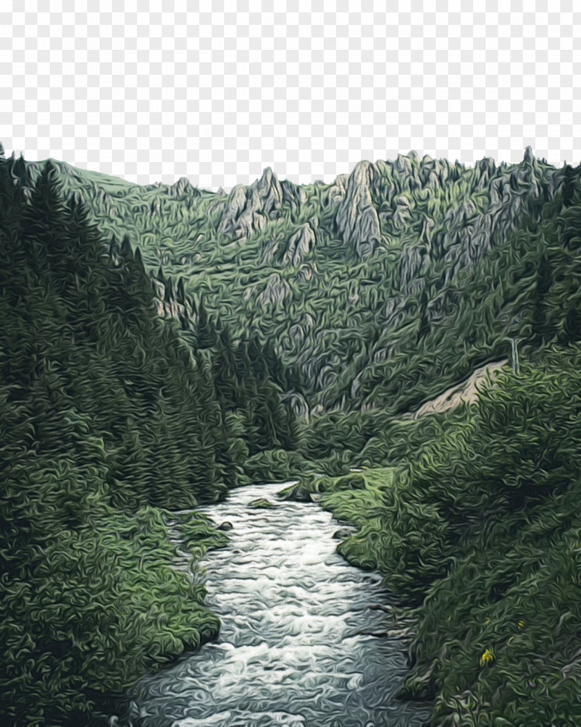 Watercourse Wilderness Water Resources Natural Landscape Mountainous Landforms Nature PNG