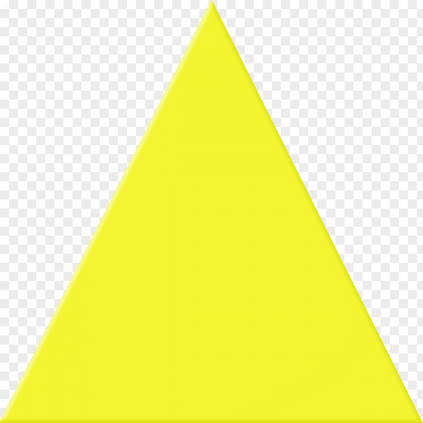 Yellow Triangle Image Transparent Clip Art PNG