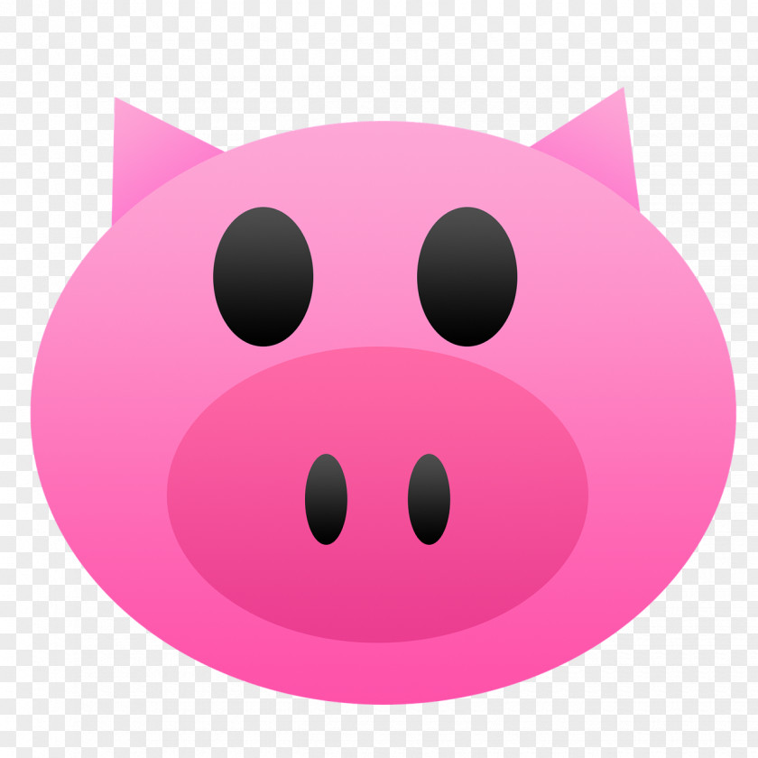 Pig Domestic Emoji Clip Art PNG