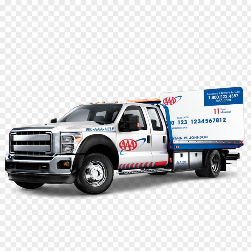 Service Truck Car Pickup Tow AAA Roadside Assistance PNG