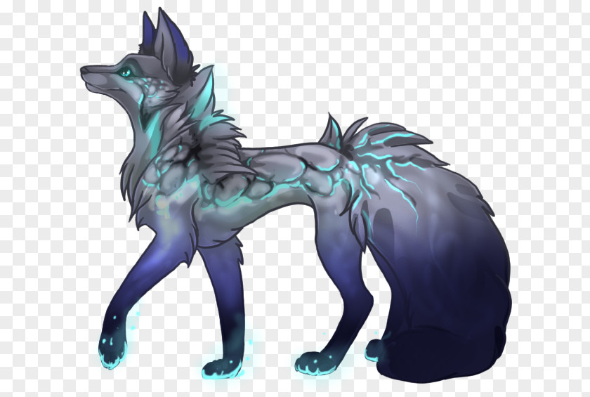 Gemstone Magic Gray Wolf Blue (Da Ba Dee) Werewolf Eiffel 65 PNG