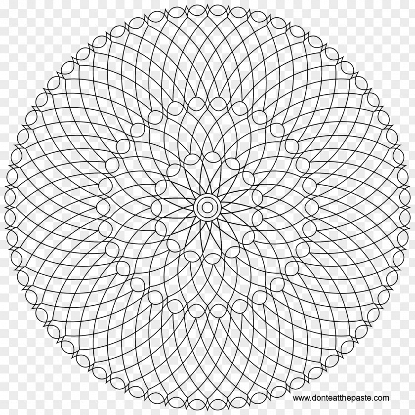 Mandala Heart Coloring Book Circle PNG