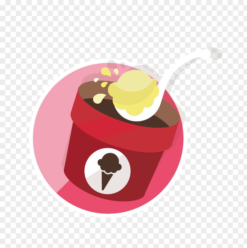 Vector Ice Cream Bucket Milk Dessert Clip Art PNG