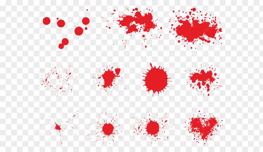 Vector Red Blood Clip Art PNG