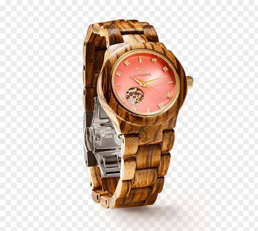 Coração Watch Jord Wood Gift Jewellery PNG