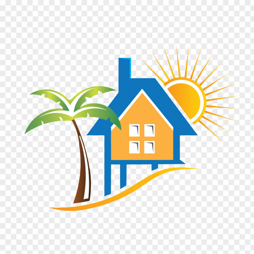 House Beach Logo PNG
