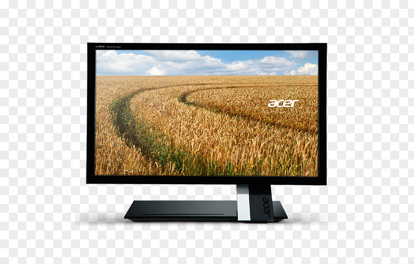 Modern Minimalist Trifold Computer Monitors Acer K2 VGA Connector LED-backlit LCD PNG