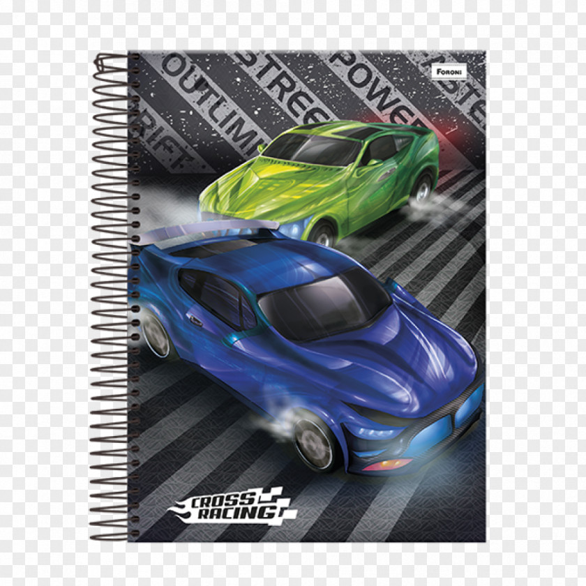 Notebook Caderno Brochurao 48f Cd 45.9028-6 Cross Racing Foroni Compact Car Motor Vehicle PNG