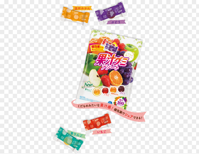 Candy Gummy Meiji Juice Gumiasoto Individual Package 90gX6 Bag Food 【ケース販売】明治 果汁グミアソート 個包装 90g×6袋 Gummi PNG