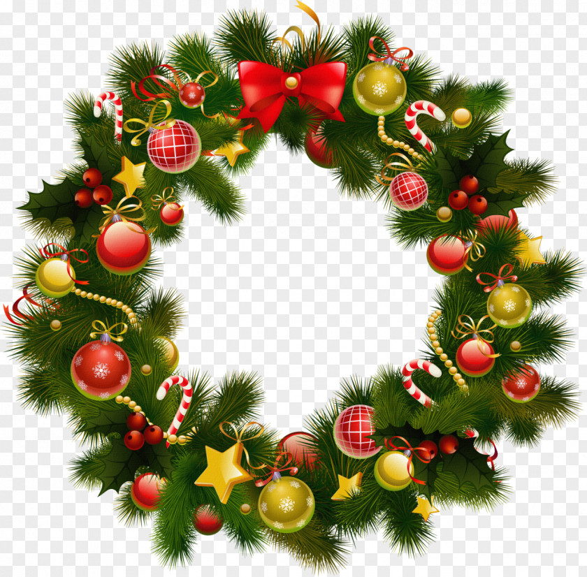 Christmas Wreath Kerstkrans Clip Art PNG