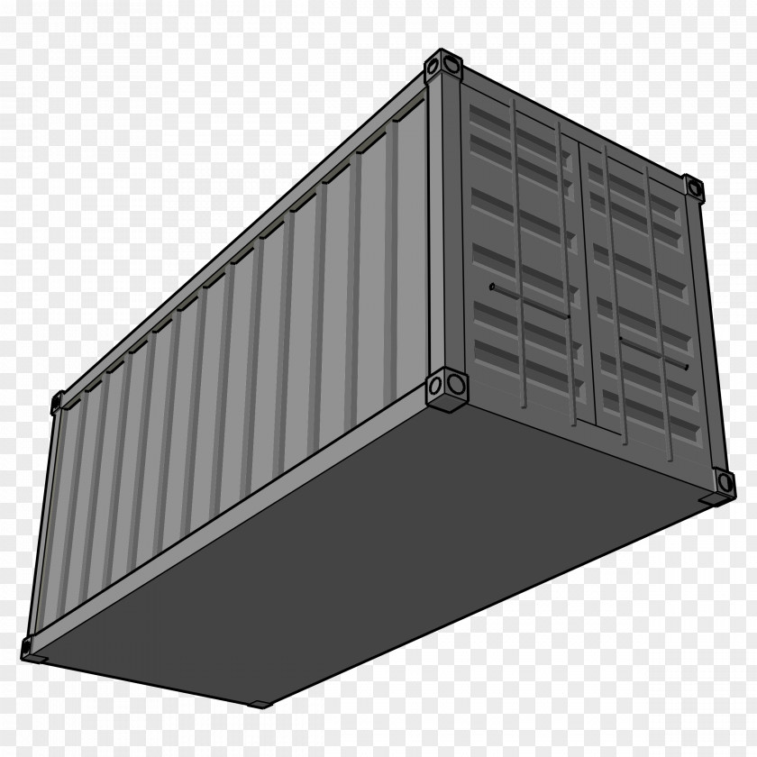 Container Intermodal Ship Freight Transport PNG