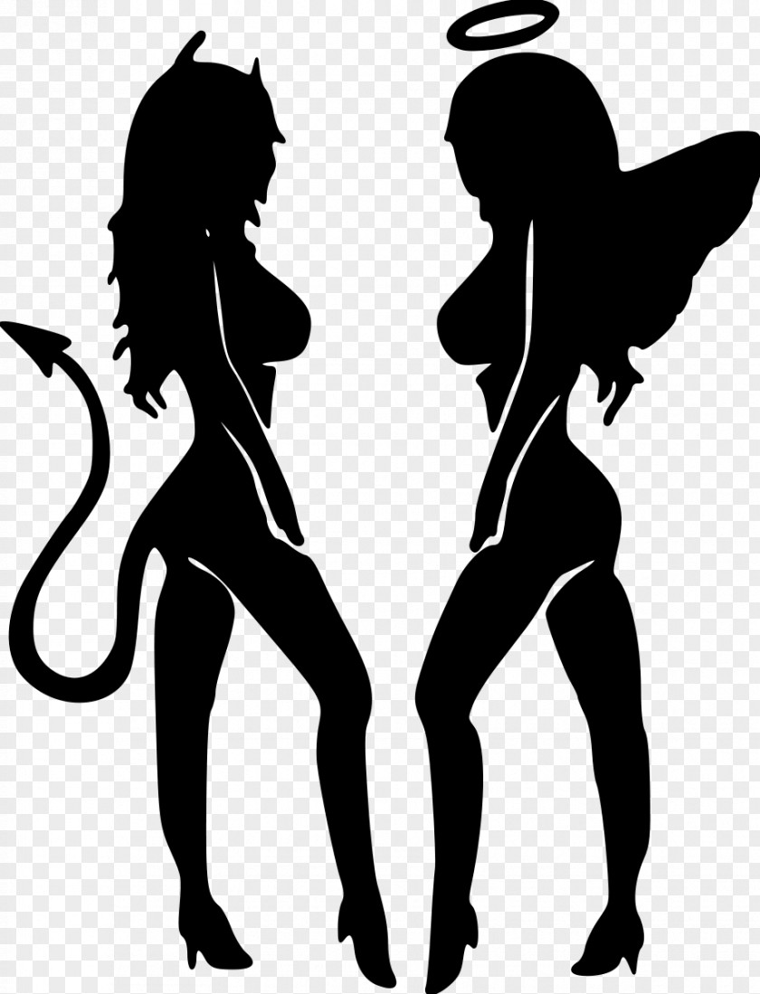 Devil Girl #2 Car Decal Silhouette PNG Silhouette, car clipart PNG