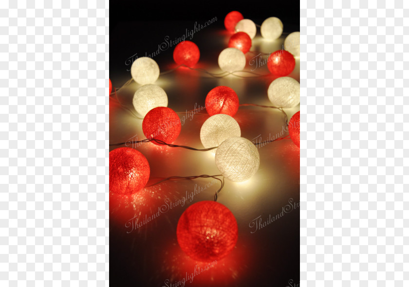 Light Christmas Lights Red White PNG