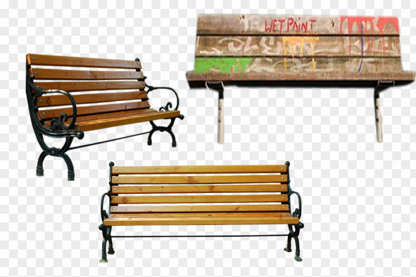 Park Bench Rest Table Stool PNG