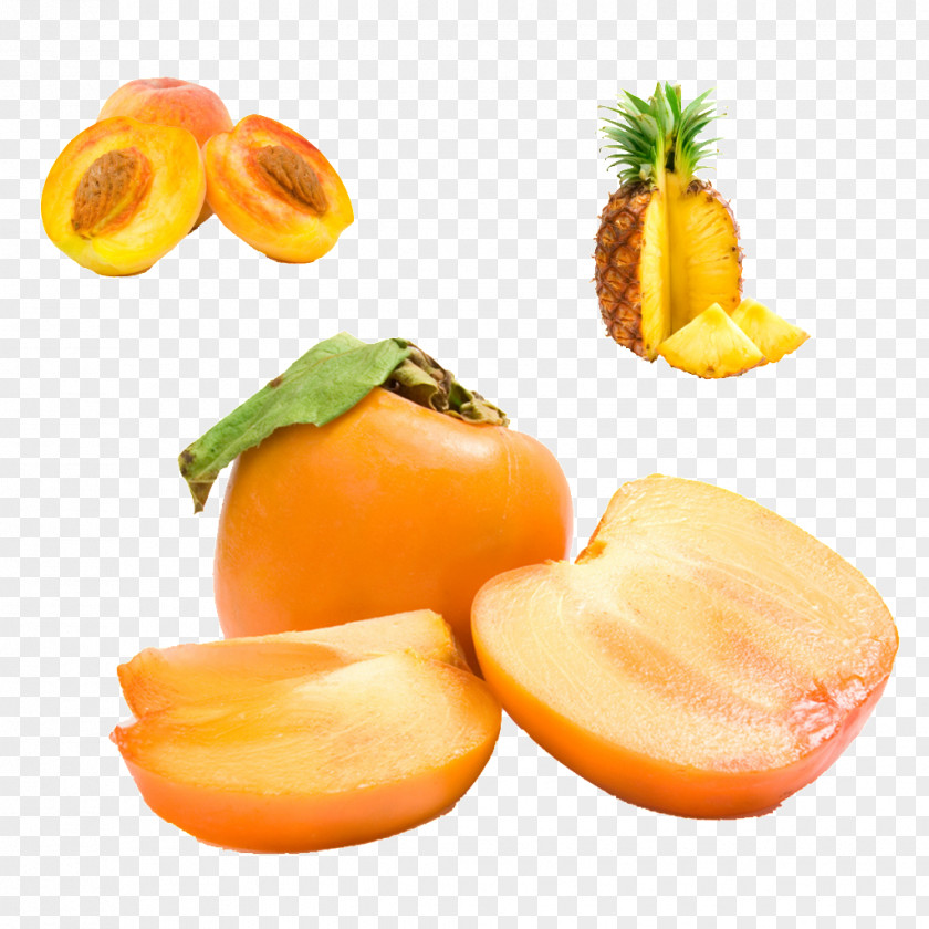 Persimmon Physical Map Japanese Crisp Fruit Vegetable PNG
