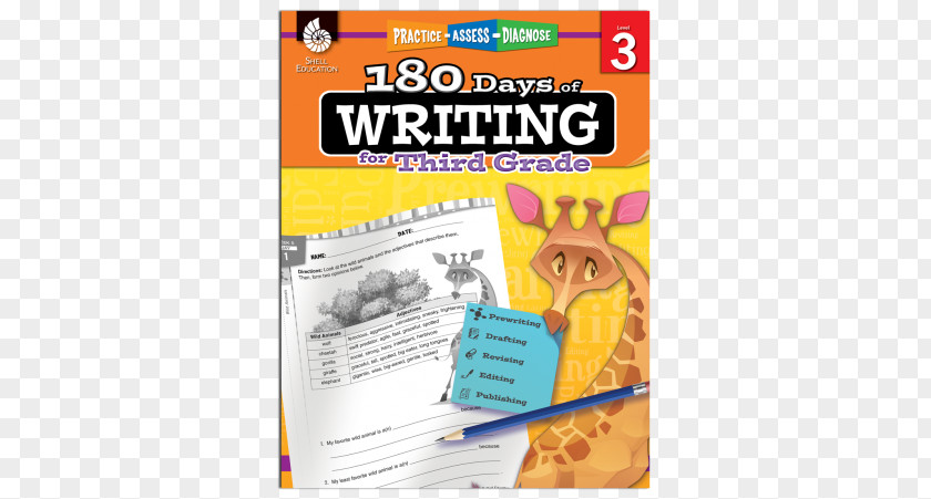 Third Grade 180 Days Of Writing For Fourth Grade: Practice, Assess, Diagnose Reading Education PNG