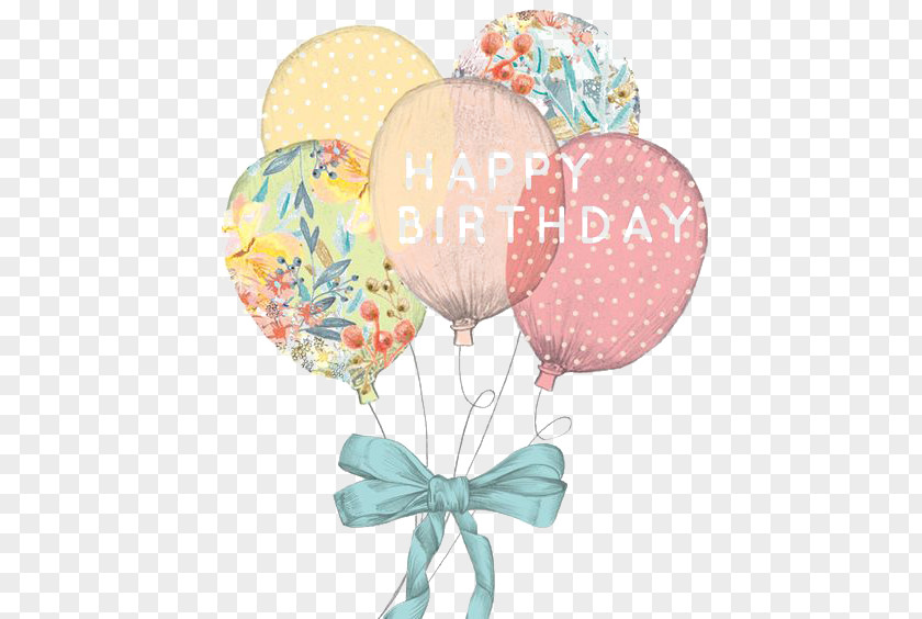 Balloon Art Birthday Cake Wedding Invitation Happy To You Greeting Card PNG