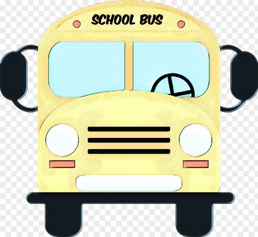 Compact Car Vehicle School Line Art PNG
