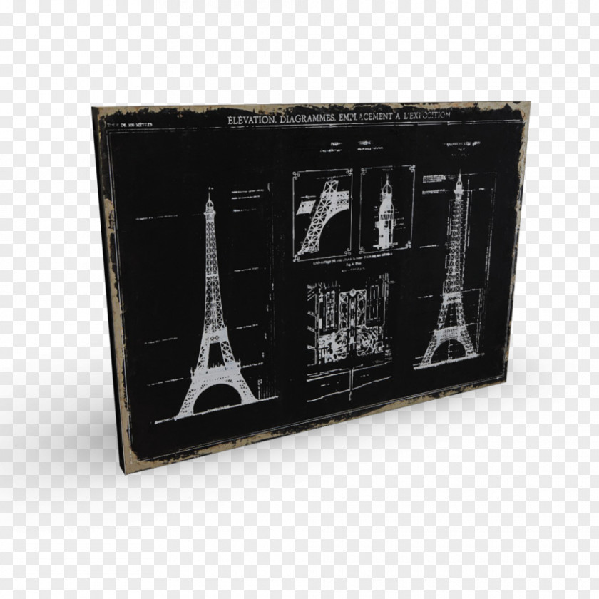 Eiffel Tower Canvas Painting PNG