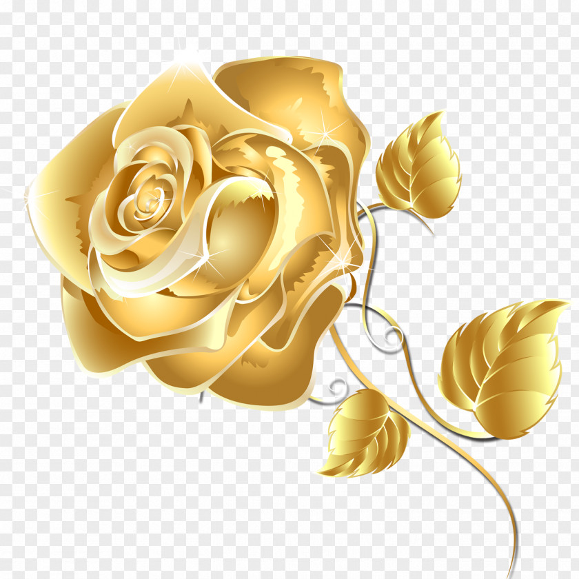 Gold Flowers Flower Fashion Free Games Online Rose Android Application Package PNG