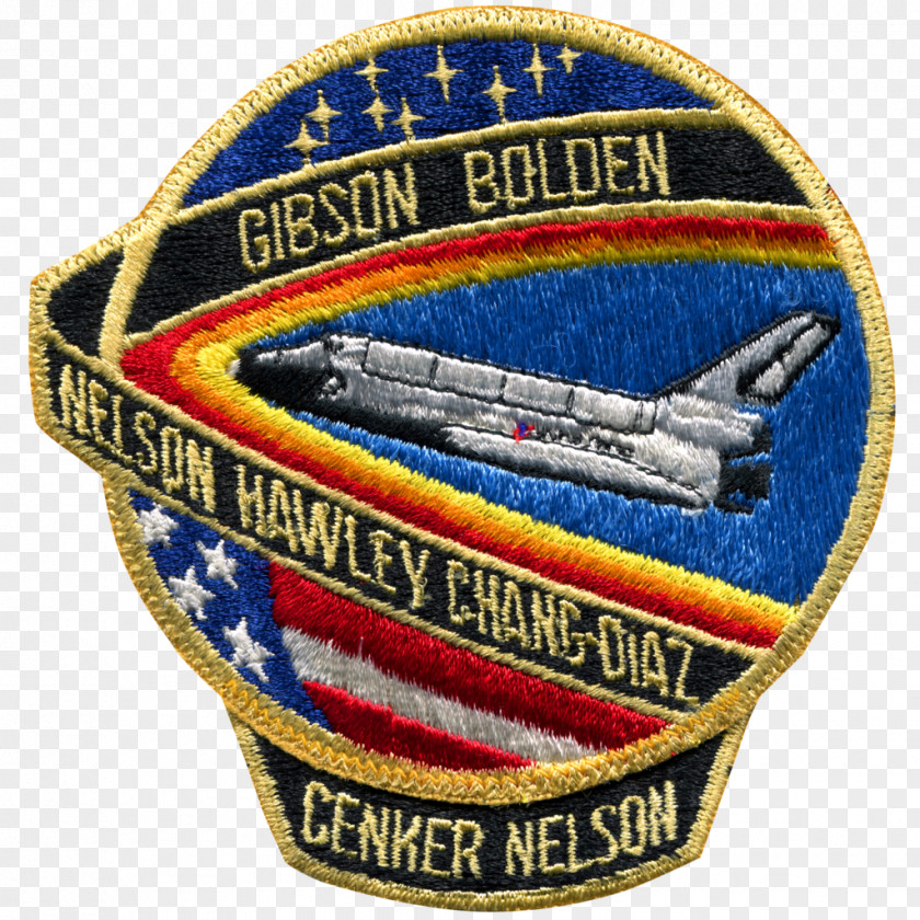 International Space Station Expedition 46 Shuttle Embroidered Patch Kennedy Center PNG