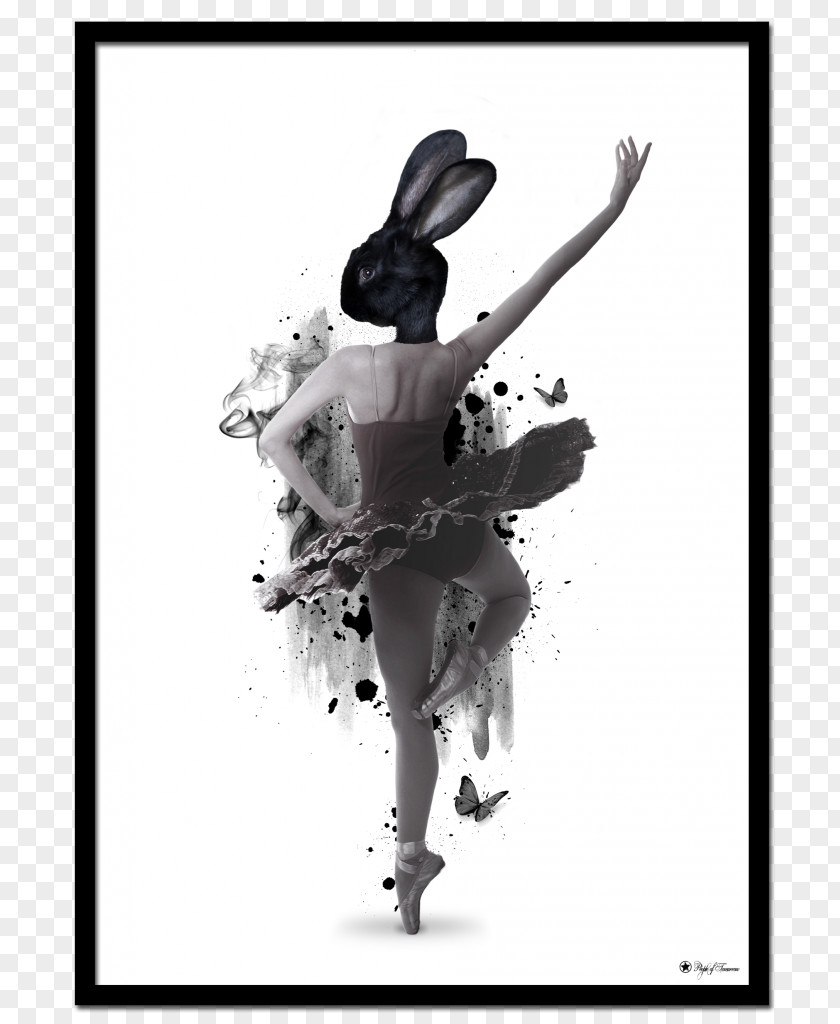 Design Poster Art Ballet Dancer Printing PNG