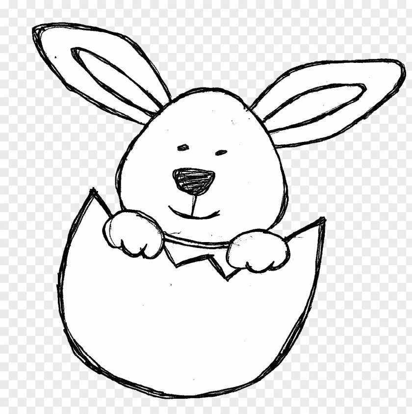 Domestic Rabbit Doodle Clip Art PNG