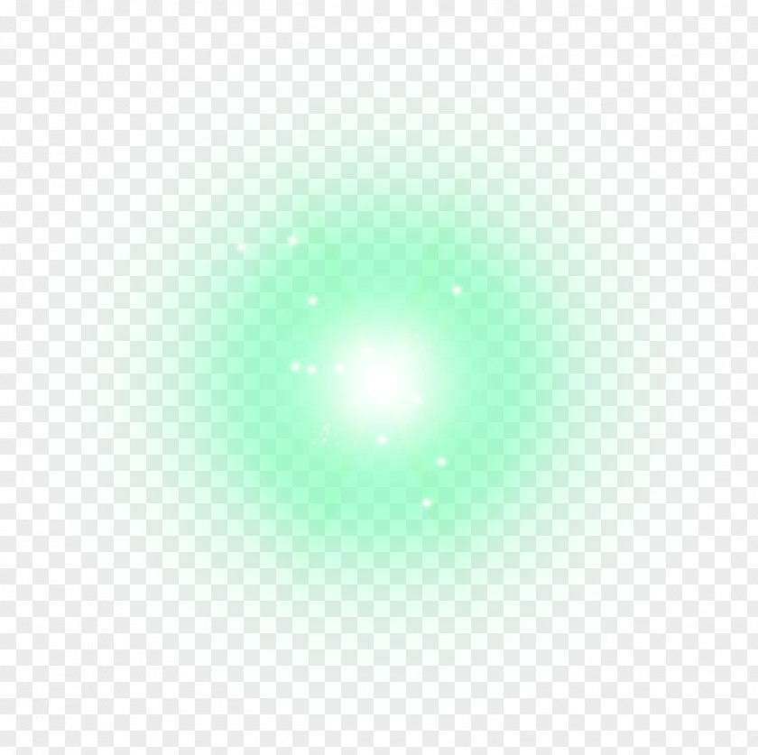 Green Halo White Point Effect Element Light PNG