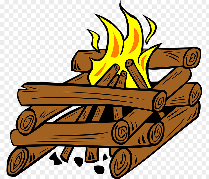 Campfire Log Cabin Tinder Clip Art PNG