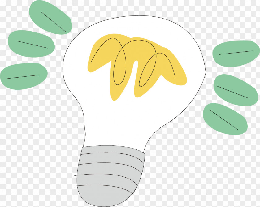 Creative Cartoon Light Bulb Incandescent Lamp Clip Art PNG