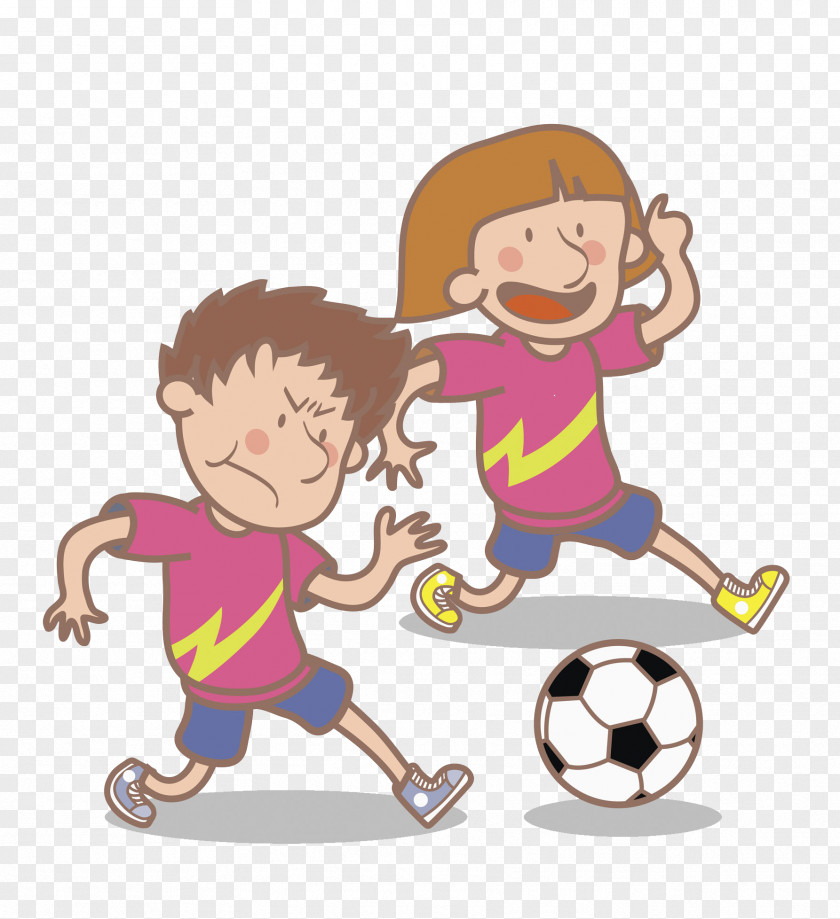 Football Kids Watercolor Painting Illustration PNG