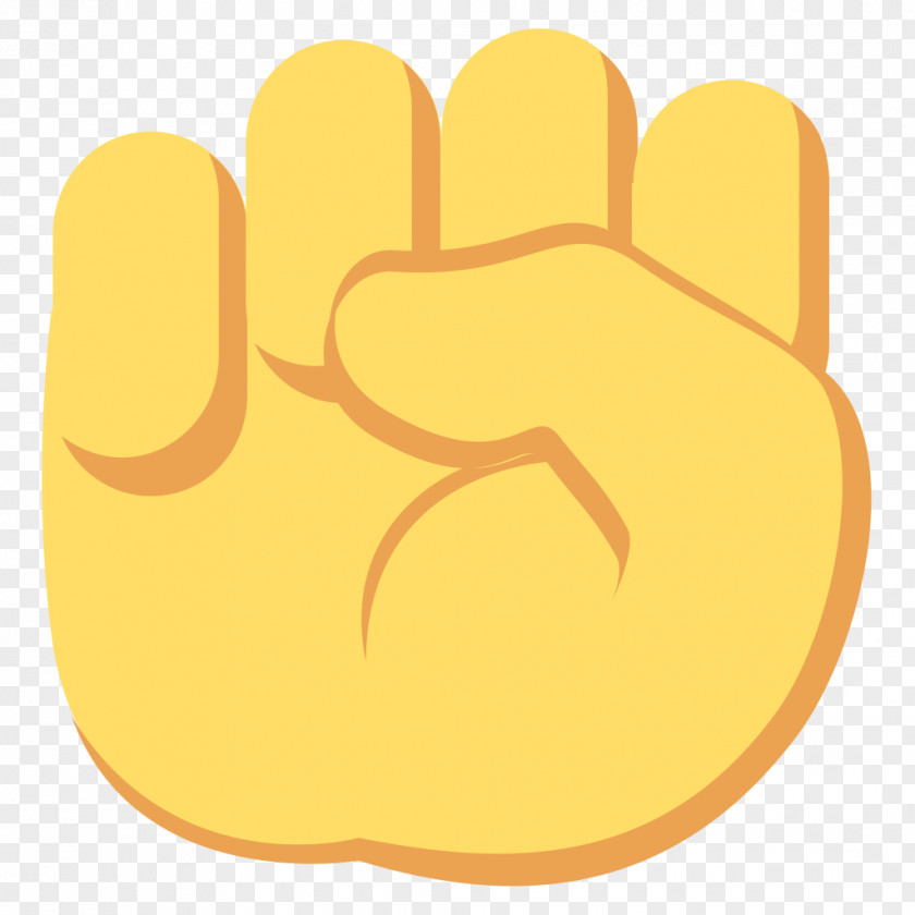 Hand Emoji Raised Fist Symbol Sticker PNG