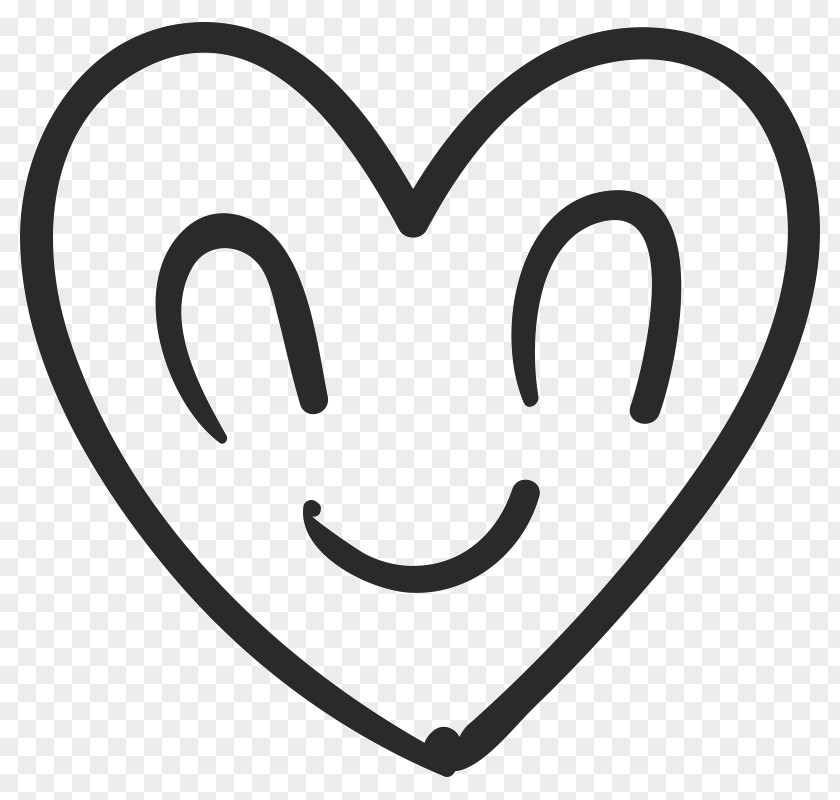 Smiley Happiness Love Font Line PNG